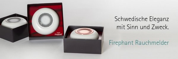 Design Rauchmelder Firephant Marke Housegard inkl. 10 Jahre Batterie
